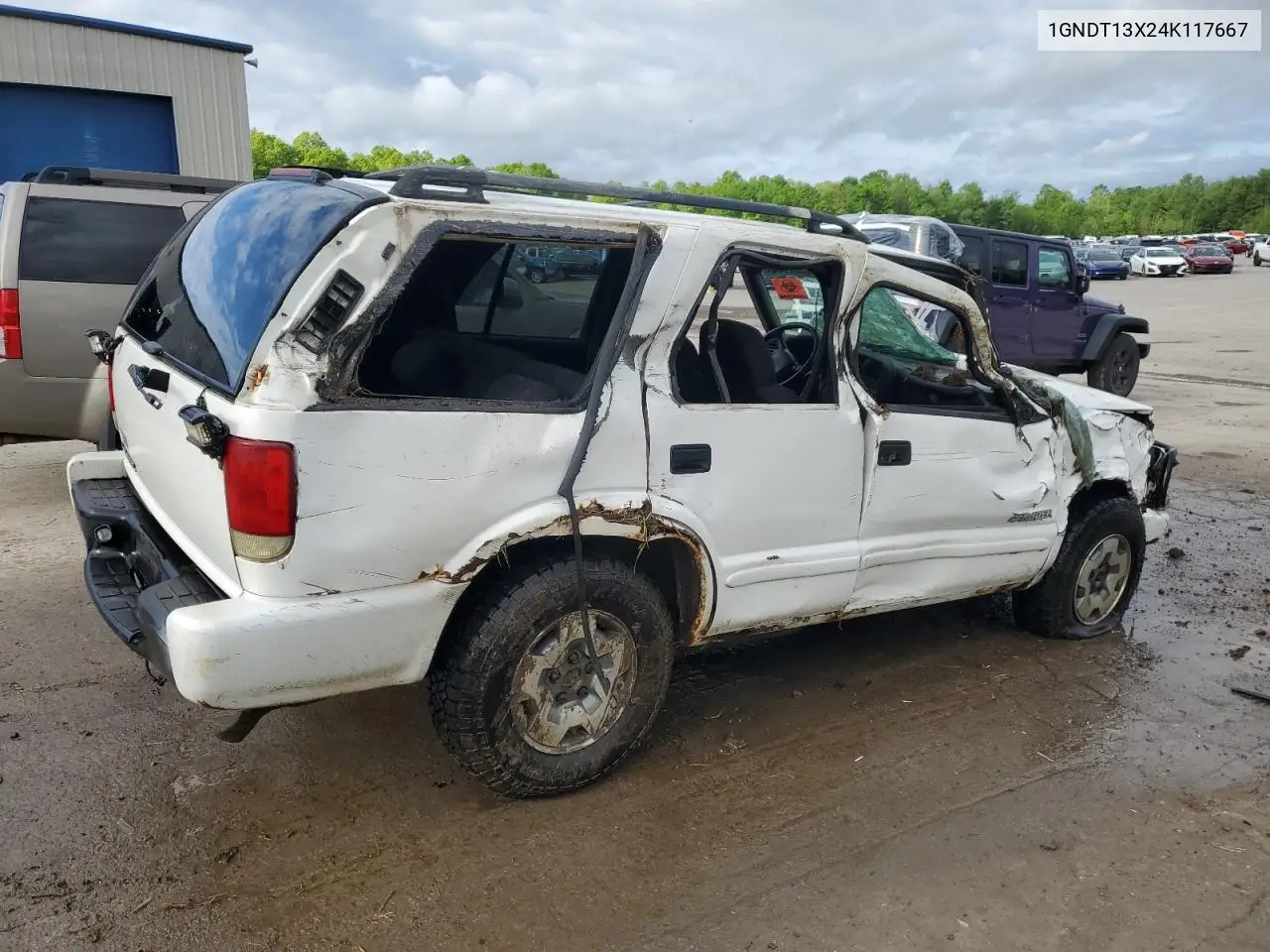 2004 Chevrolet Blazer VIN: 1GNDT13X24K117667 Lot: 56937965