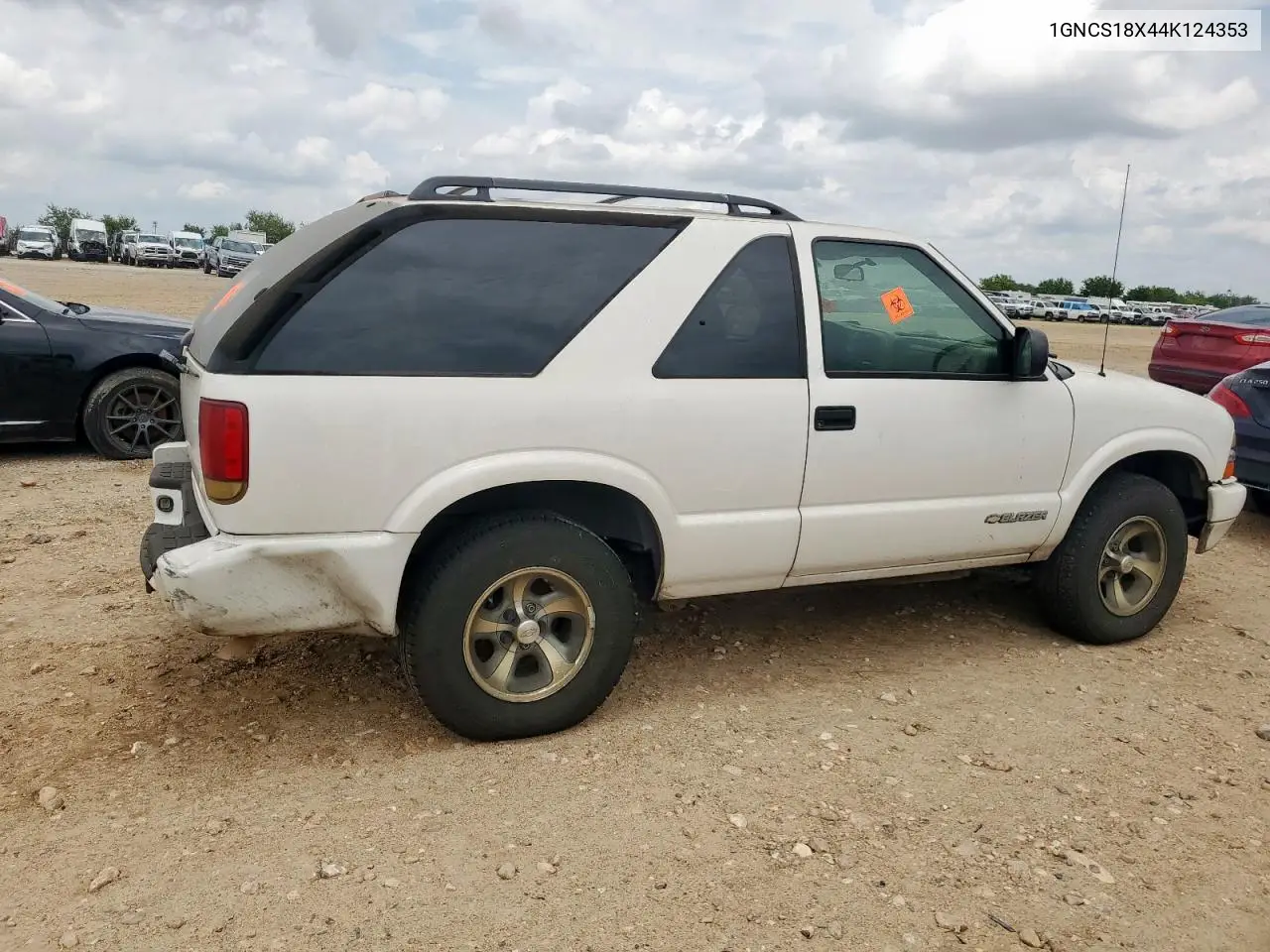 2004 Chevrolet Blazer VIN: 1GNCS18X44K124353 Lot: 63528005