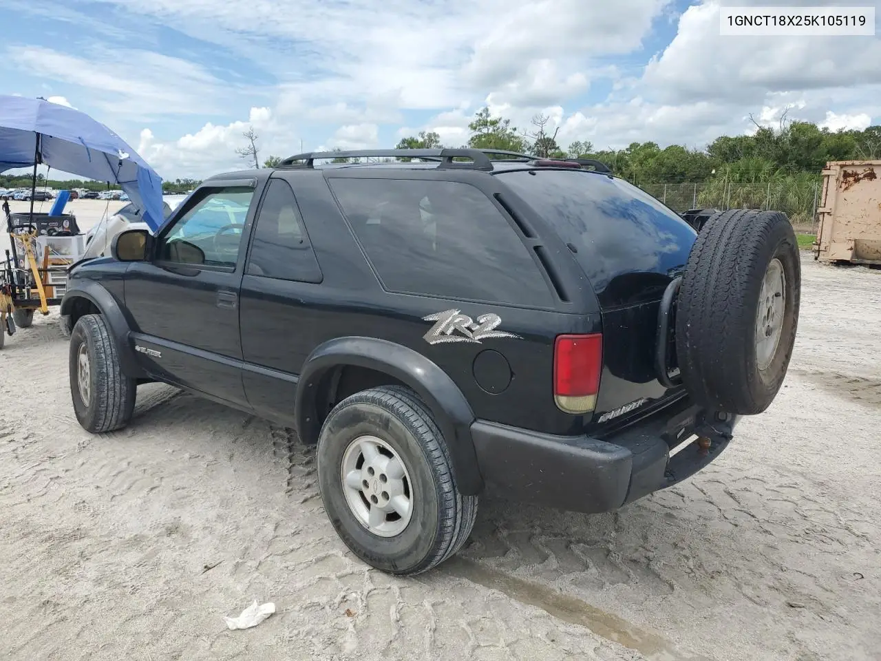 2005 Chevrolet Blazer VIN: 1GNCT18X25K105119 Lot: 65774865