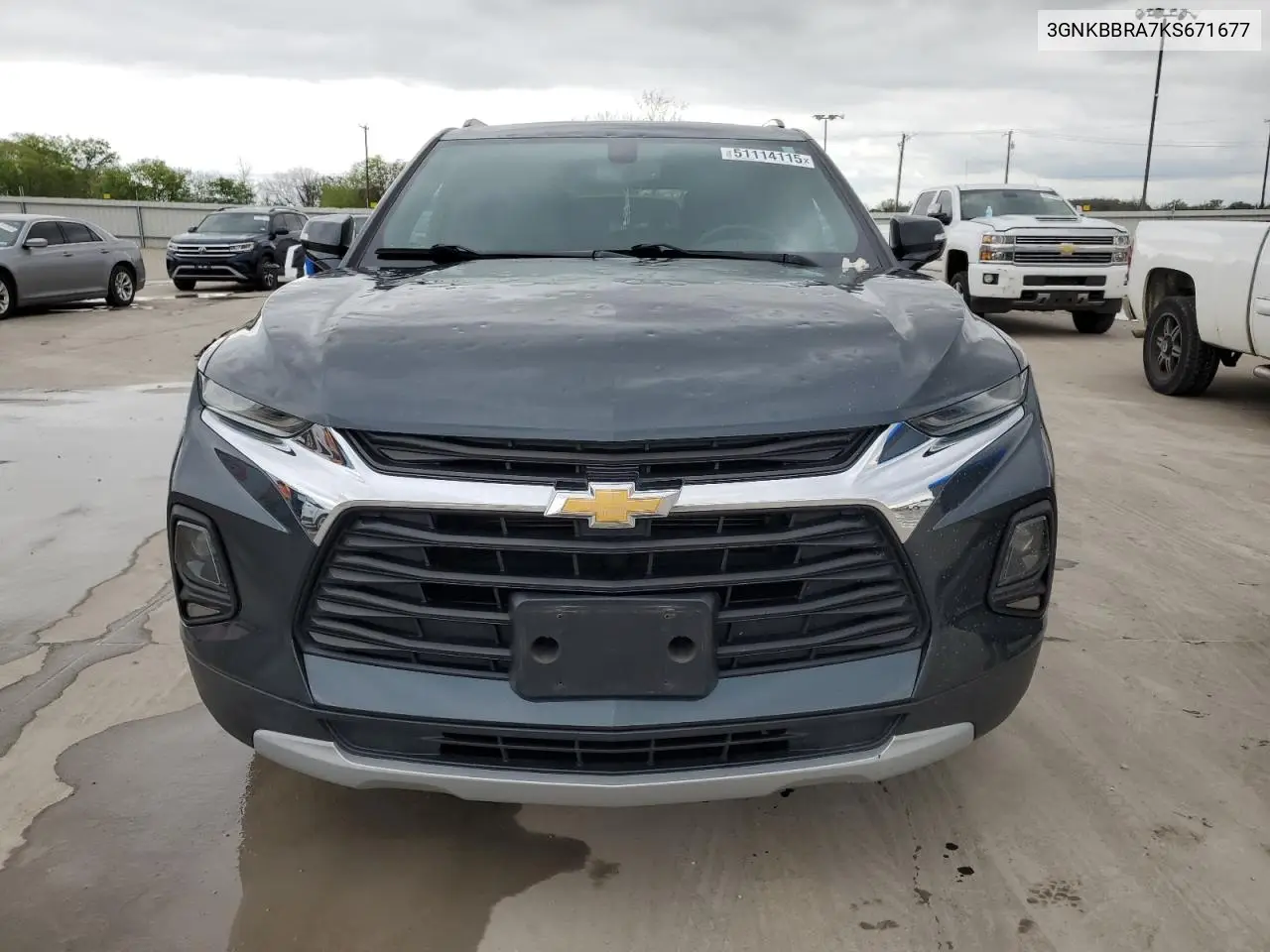 2019 Chevrolet Blazer 1Lt VIN: 3GNKBBRA7KS671677 Lot: 51114115