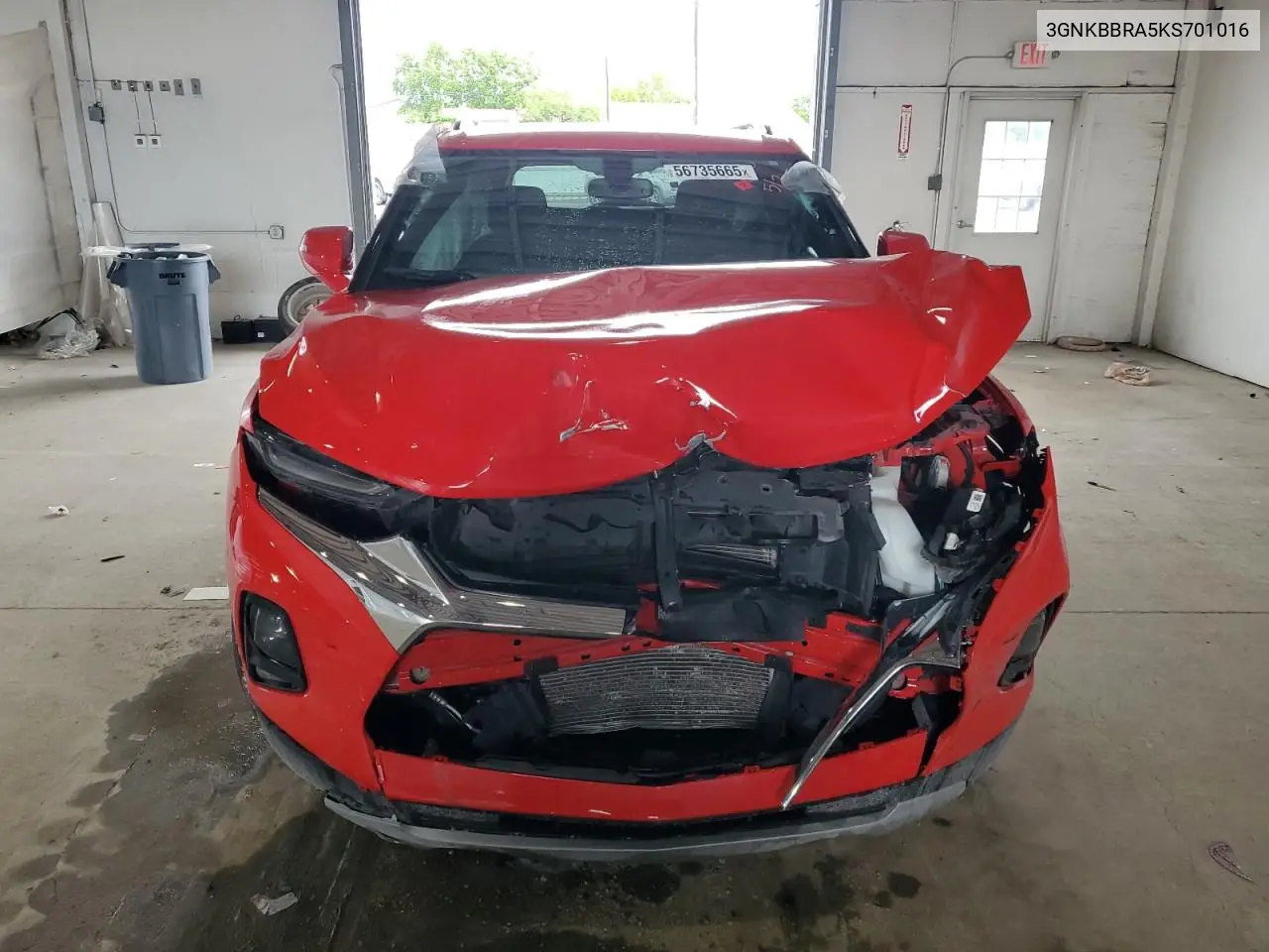 2019 Chevrolet Blazer 1Lt VIN: 3GNKBBRA5KS701016 Lot: 56735665