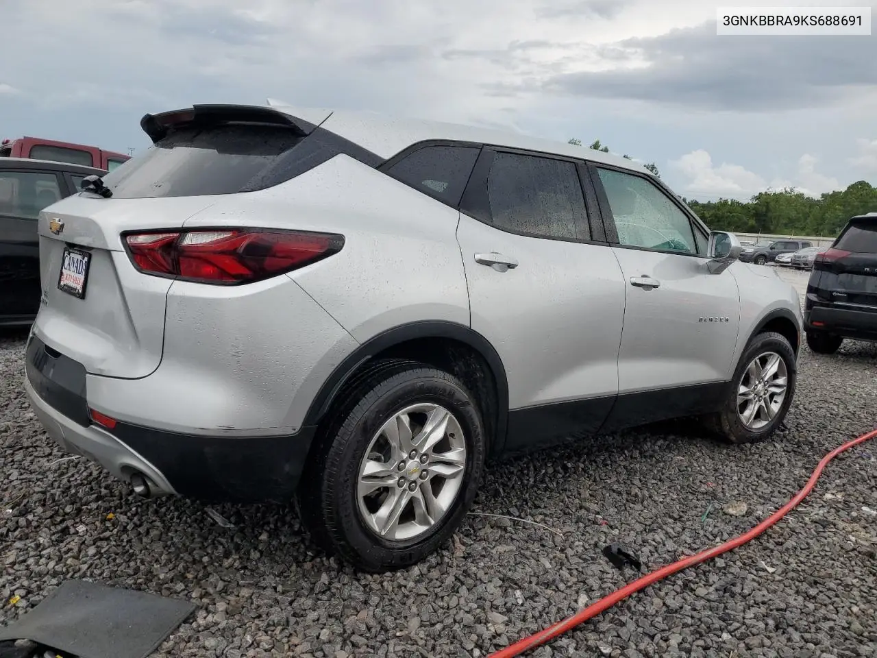 2019 Chevrolet Blazer 1Lt VIN: 3GNKBBRA9KS688691 Lot: 62288165