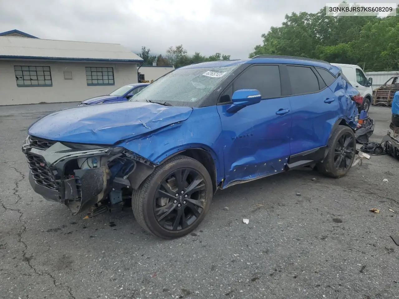 2019 Chevrolet Blazer Rs VIN: 3GNKBJRS7KS608209 Lot: 62657435