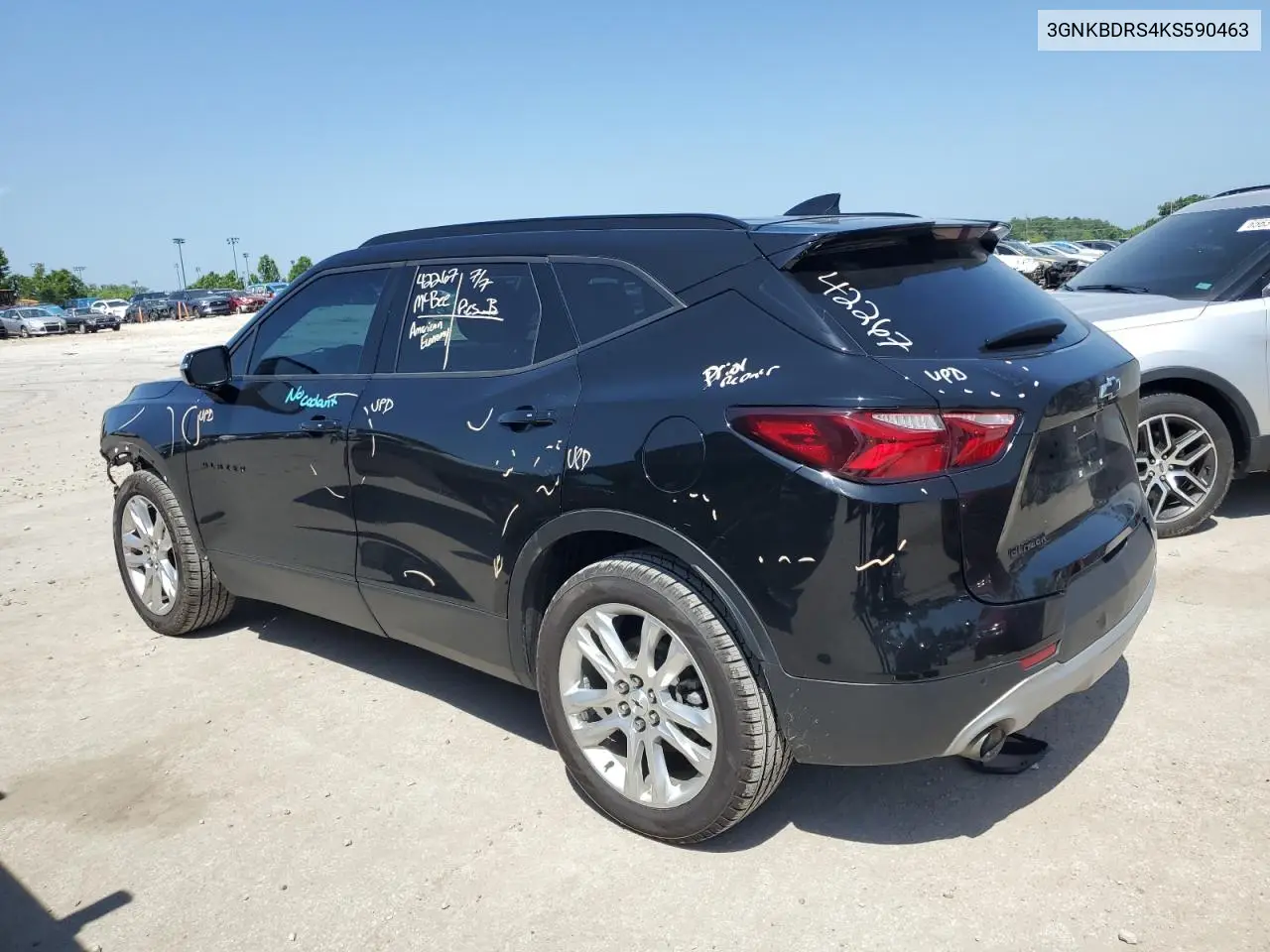 2019 Chevrolet Blazer 3Lt VIN: 3GNKBDRS4KS590463 Lot: 65377705