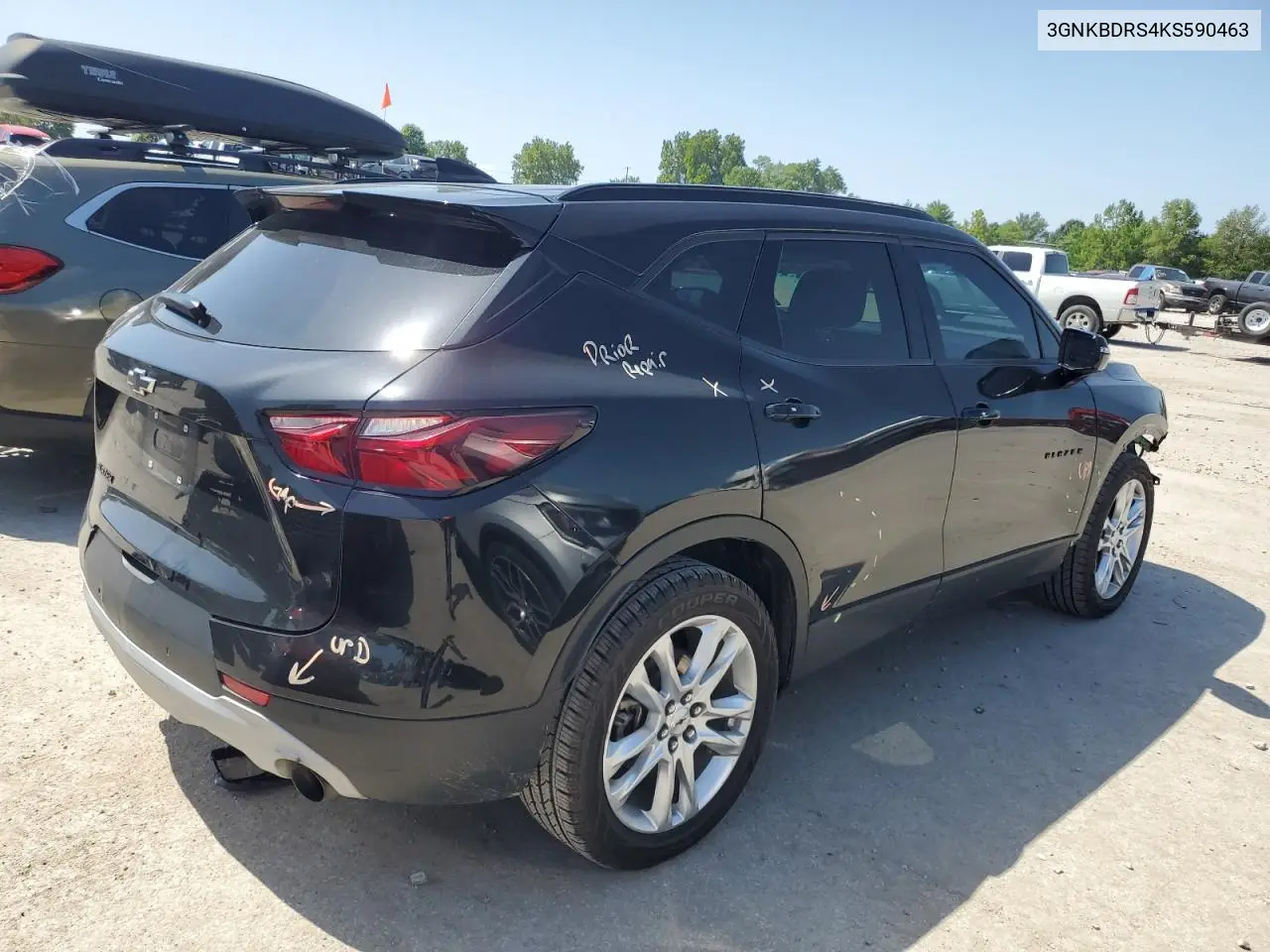2019 Chevrolet Blazer 3Lt VIN: 3GNKBDRS4KS590463 Lot: 65377705