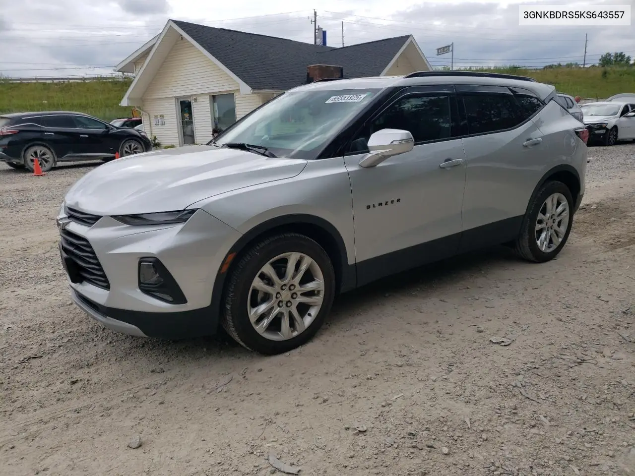 2019 Chevrolet Blazer 3Lt VIN: 3GNKBDRS5KS643557 Lot: 65553925