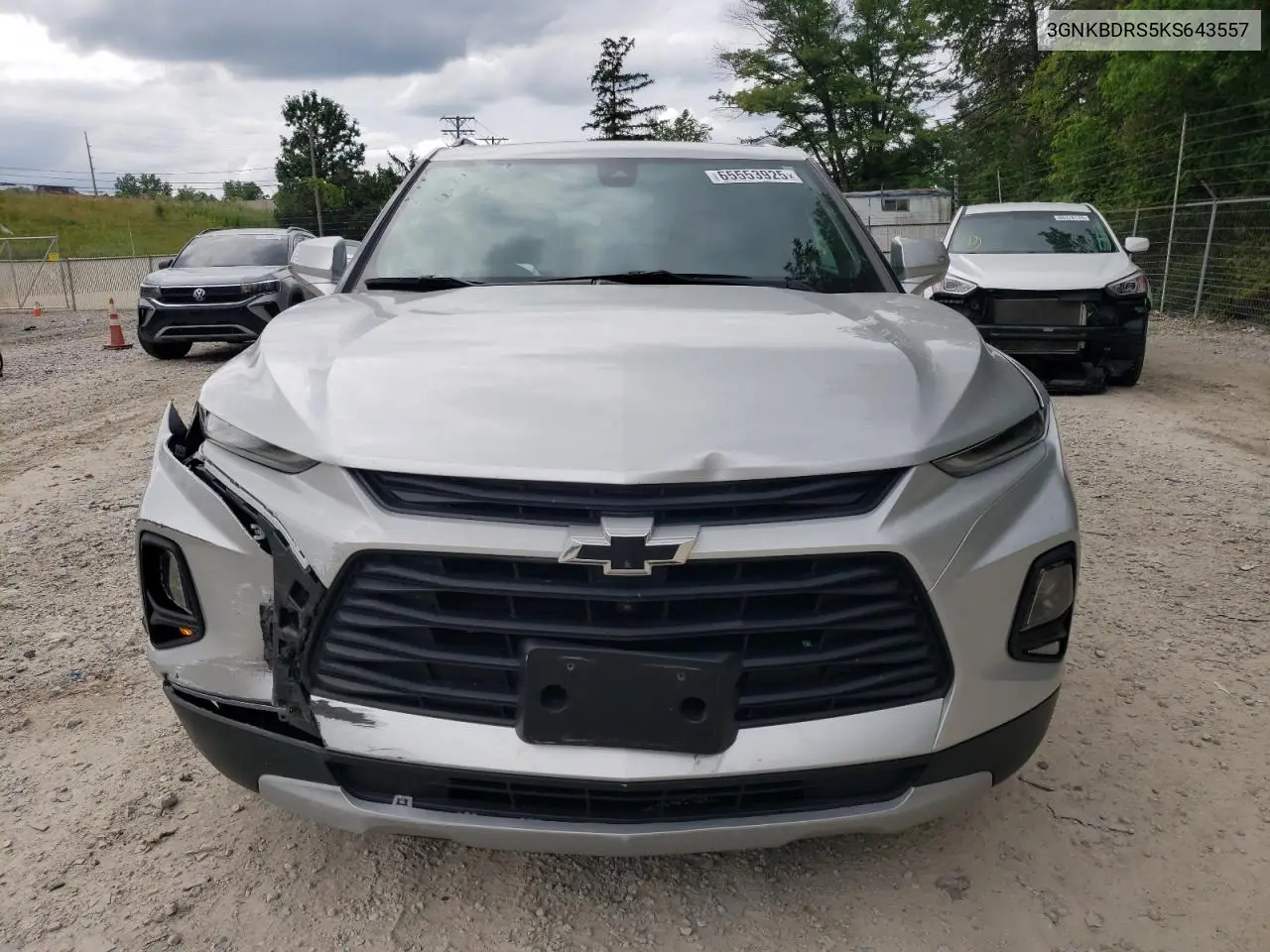 2019 Chevrolet Blazer 3Lt VIN: 3GNKBDRS5KS643557 Lot: 65553925