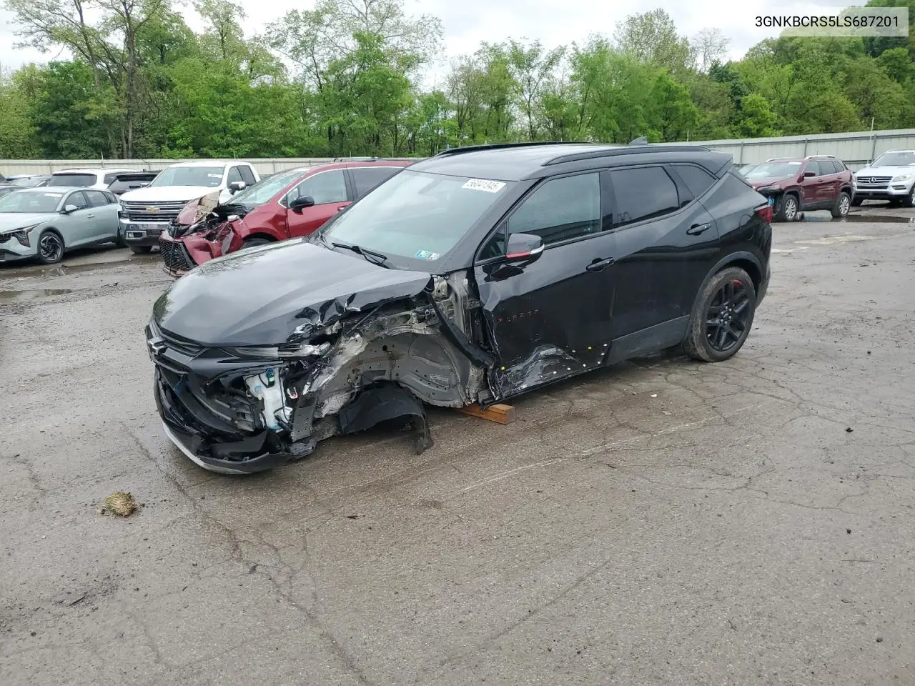 2020 Chevrolet Blazer 2Lt VIN: 3GNKBCRS5LS687201 Lot: 56041345