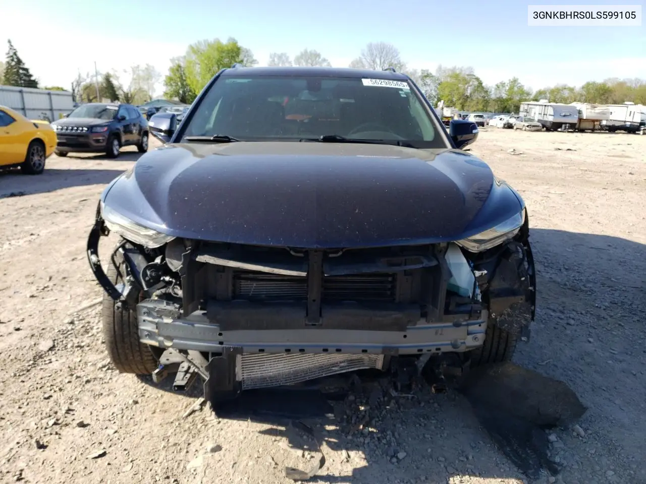 2020 Chevrolet Blazer 2Lt VIN: 3GNKBHRS0LS599105 Lot: 56298565