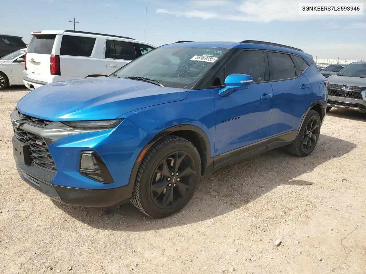 2020 Chevrolet Blazer Rs VIN: 3GNKBERS7LS593946 Lot: 56389785