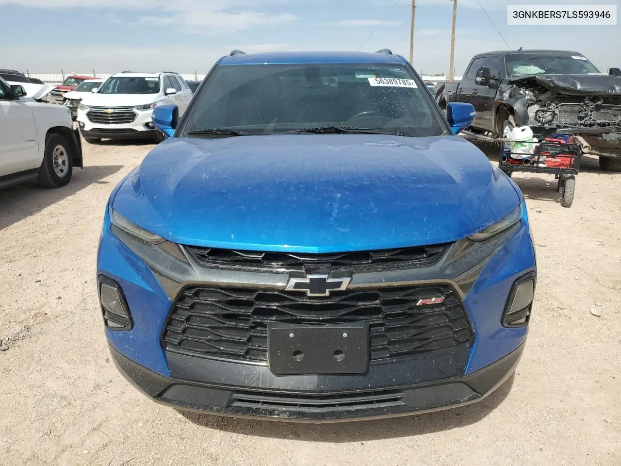2020 Chevrolet Blazer Rs VIN: 3GNKBERS7LS593946 Lot: 56389785