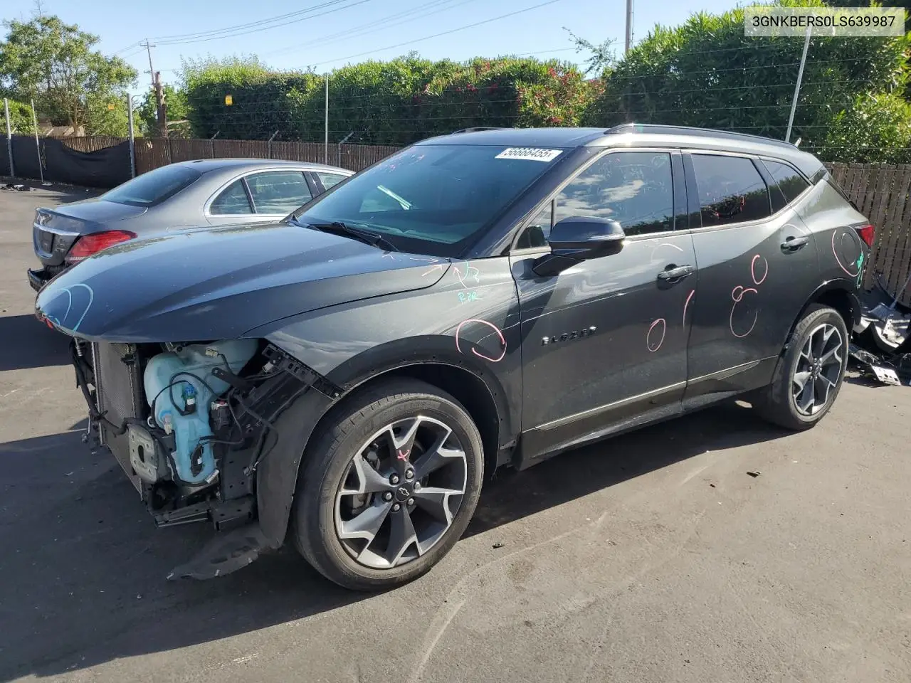 2020 Chevrolet Blazer Rs VIN: 3GNKBERS0LS639987 Lot: 56666455