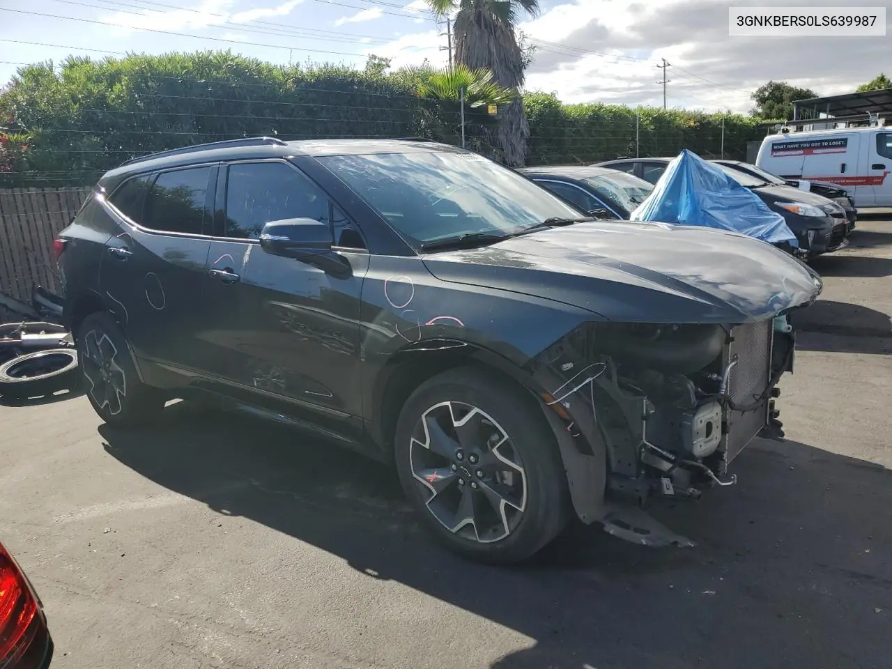 2020 Chevrolet Blazer Rs VIN: 3GNKBERS0LS639987 Lot: 56666455