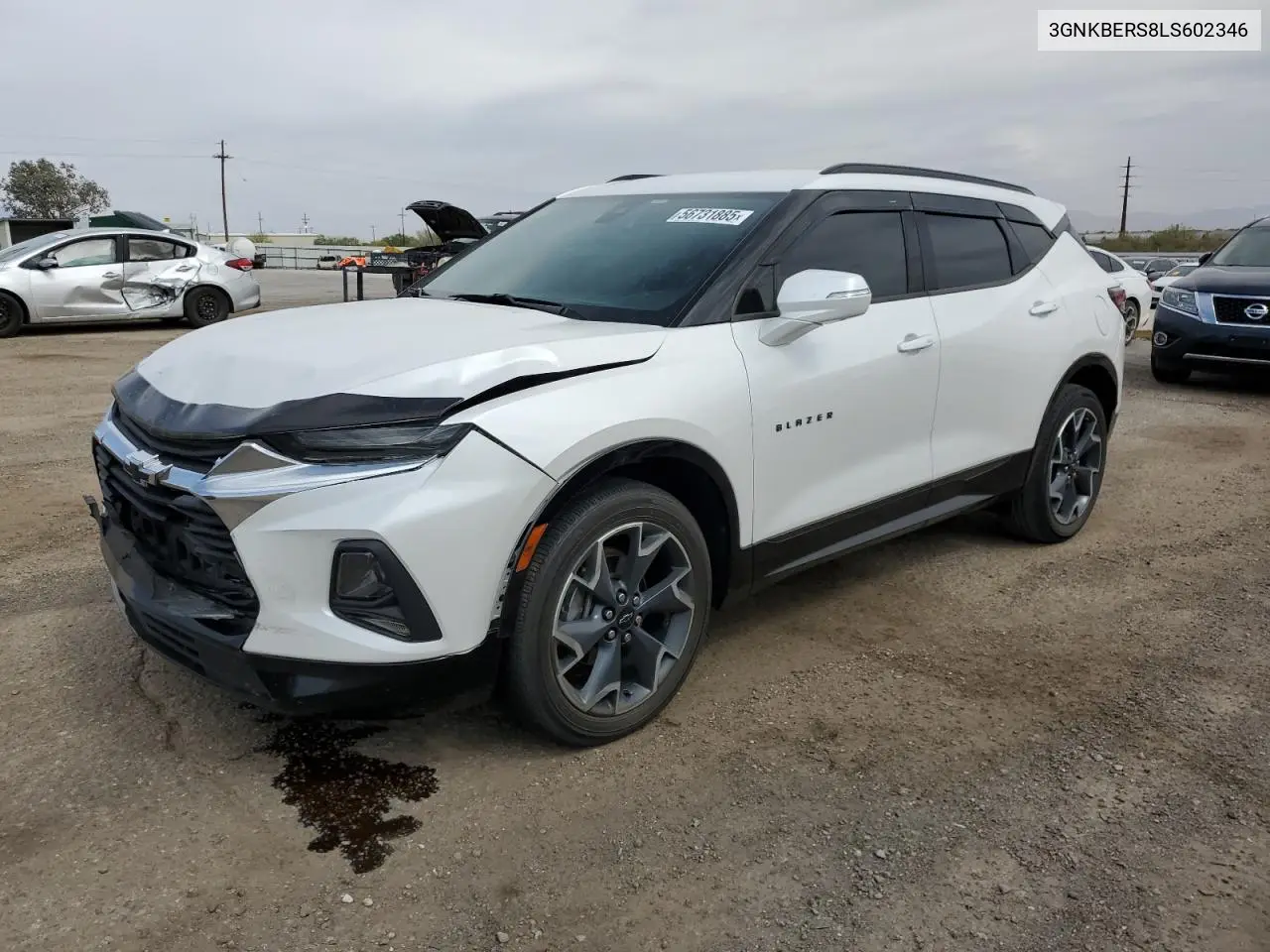 2020 Chevrolet Blazer Rs VIN: 3GNKBERS8LS602346 Lot: 56731885