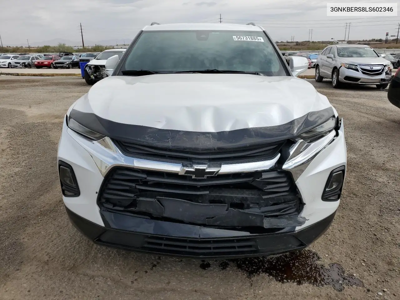 2020 Chevrolet Blazer Rs VIN: 3GNKBERS8LS602346 Lot: 56731885