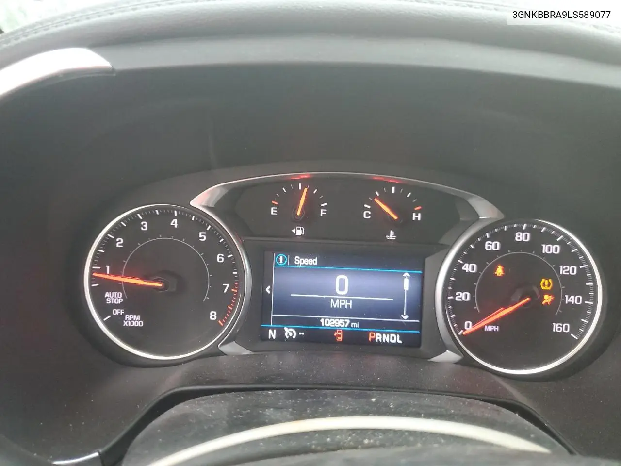 2020 Chevrolet Blazer 1Lt VIN: 3GNKBBRA9LS589077 Lot: 59576905