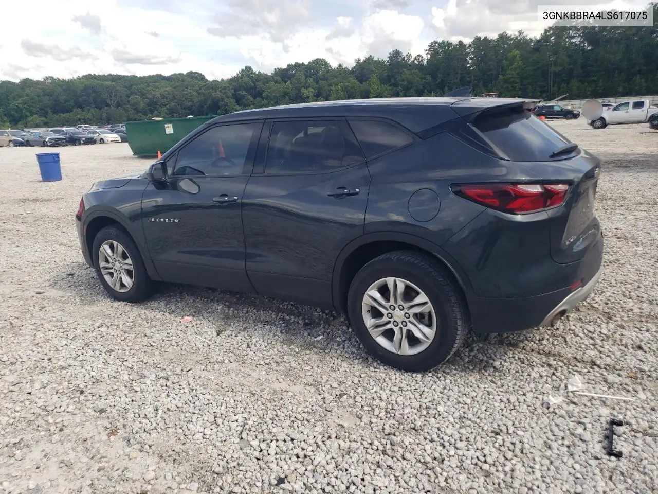 2020 Chevrolet Blazer 1Lt VIN: 3GNKBBRA4LS617075 Lot: 60503765