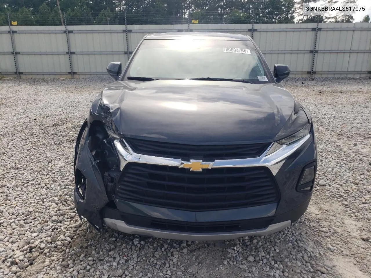 2020 Chevrolet Blazer 1Lt VIN: 3GNKBBRA4LS617075 Lot: 60503765