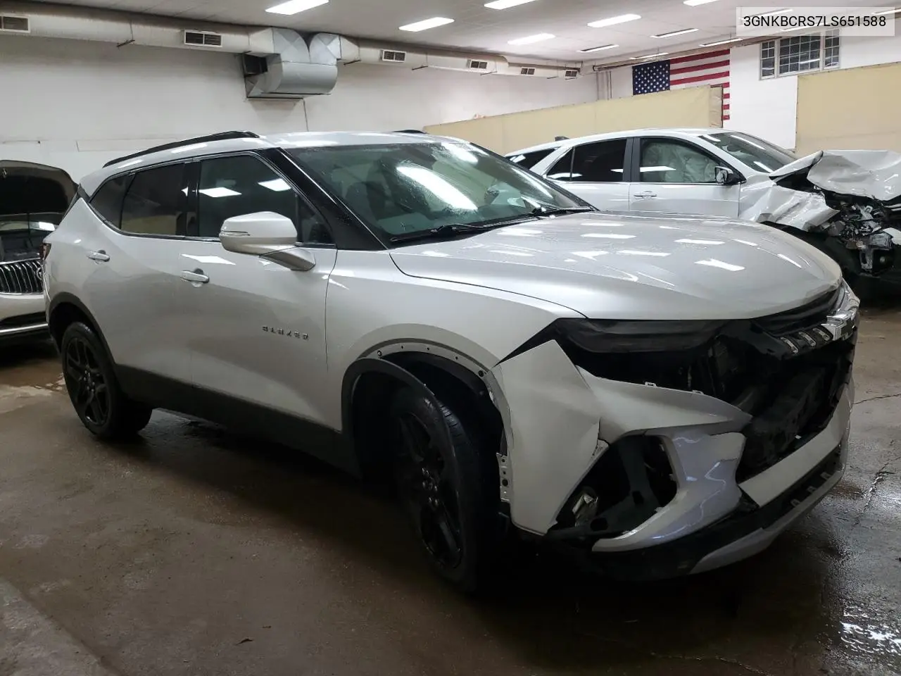 2020 Chevrolet Blazer 2Lt VIN: 3GNKBCRS7LS651588 Lot: 61994625