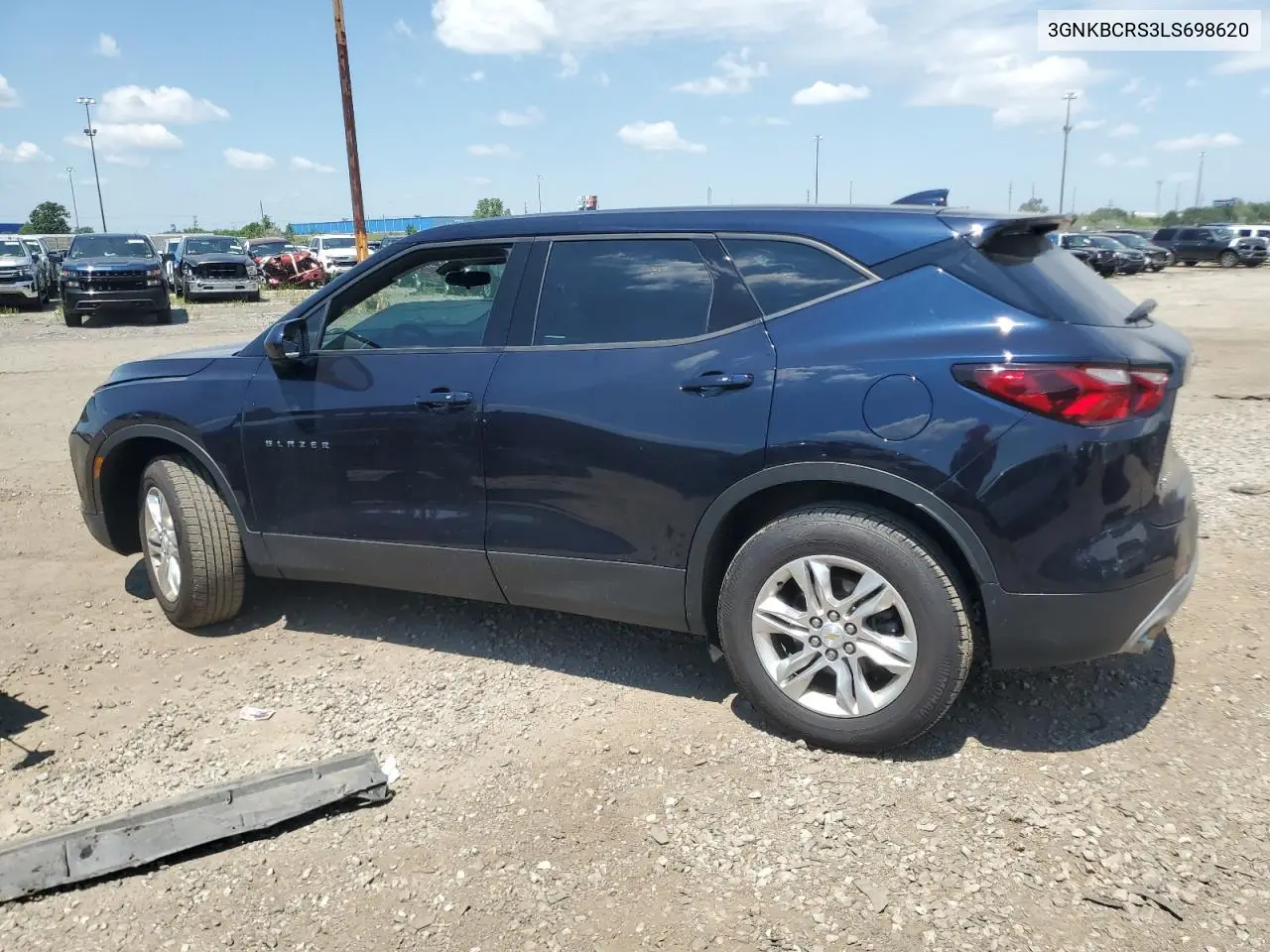 2020 Chevrolet Blazer 2Lt VIN: 3GNKBCRS3LS698620 Lot: 62772555