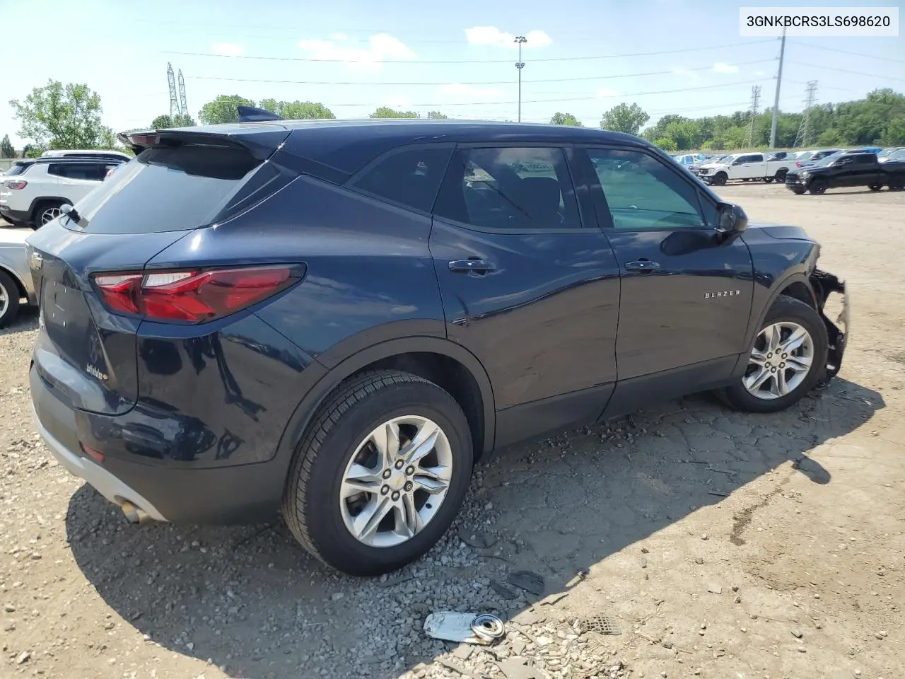 2020 Chevrolet Blazer 2Lt VIN: 3GNKBCRS3LS698620 Lot: 62772555