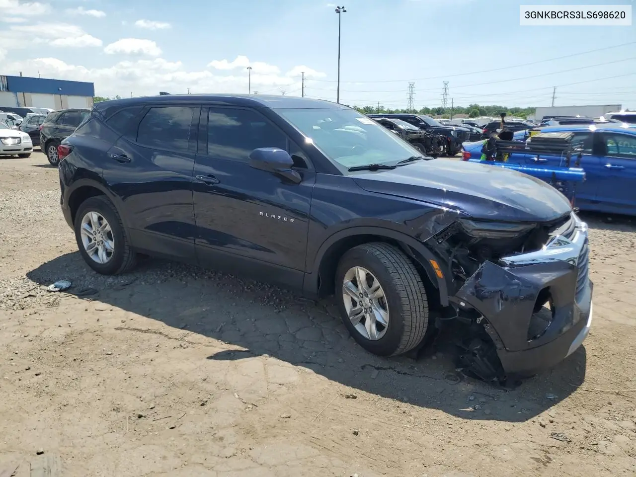 2020 Chevrolet Blazer 2Lt VIN: 3GNKBCRS3LS698620 Lot: 62772555