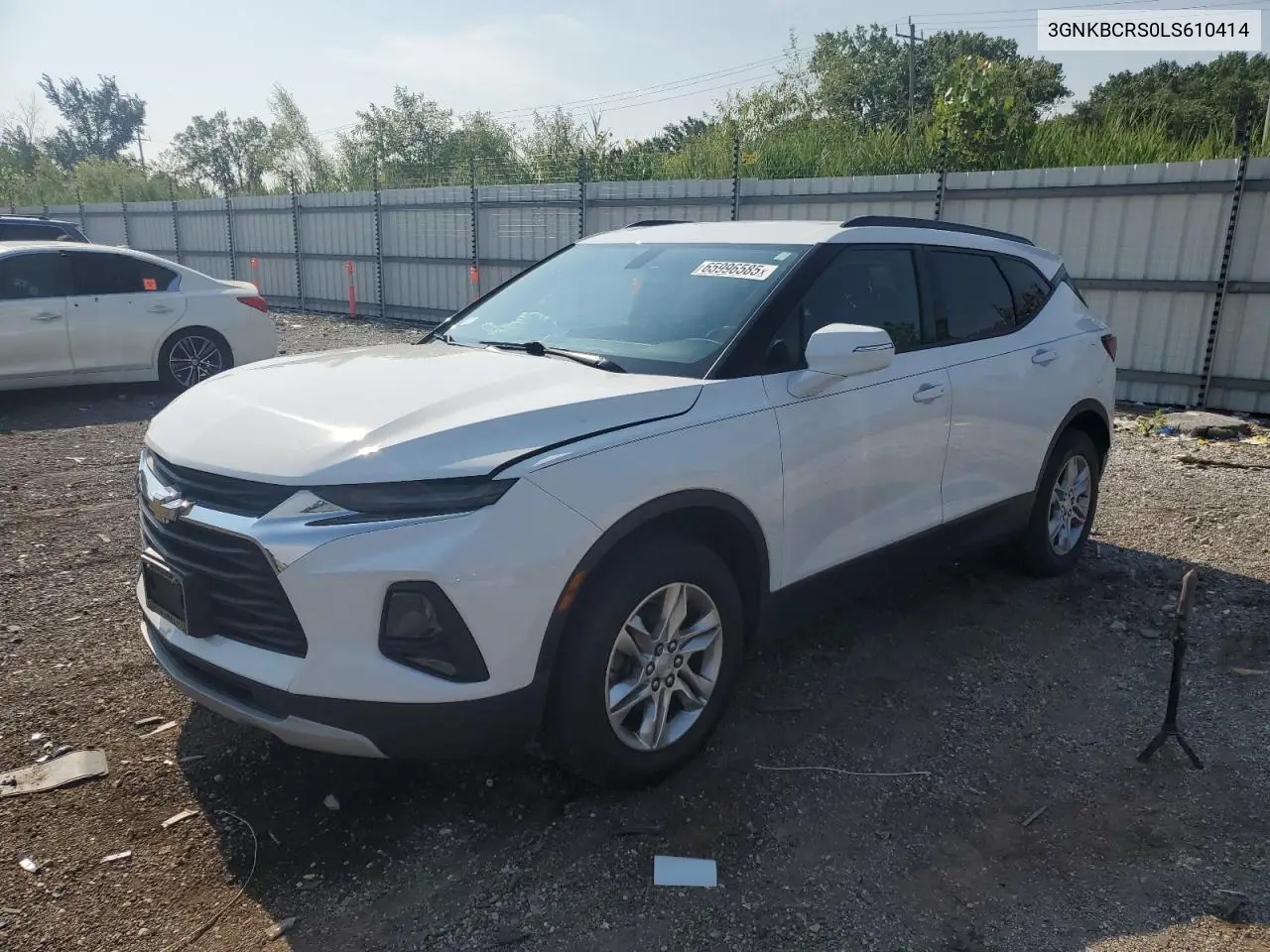 2020 Chevrolet Blazer 2Lt VIN: 3GNKBCRS0LS610414 Lot: 65996585