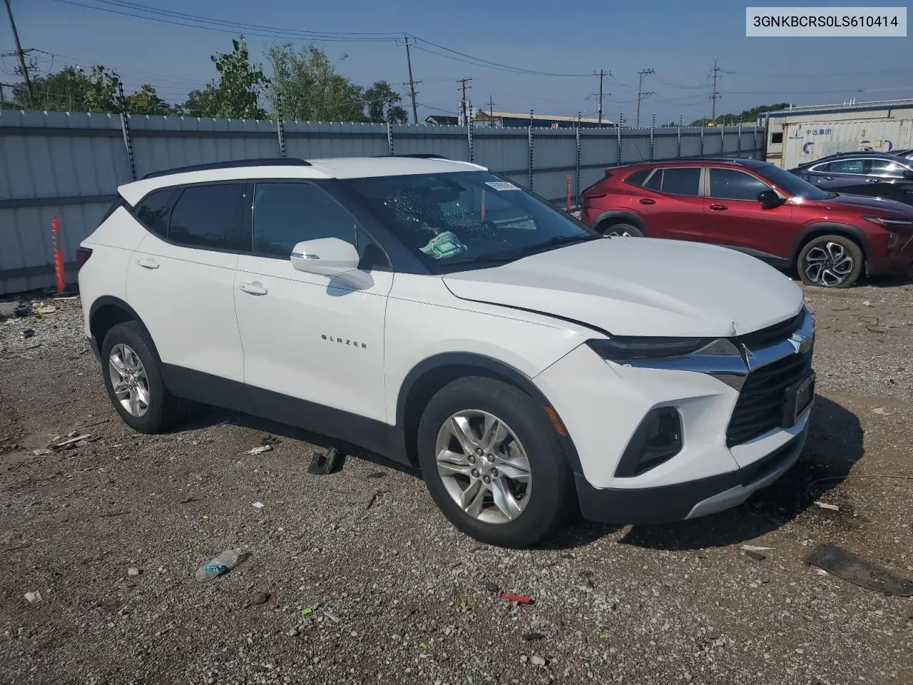 2020 Chevrolet Blazer 2Lt VIN: 3GNKBCRS0LS610414 Lot: 65996585