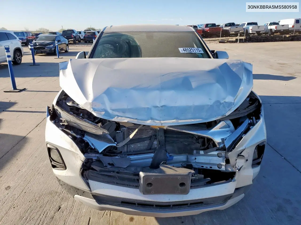 2021 Chevrolet Blazer 1Lt VIN: 3GNKBBRA5MS580958 Lot: 48525115