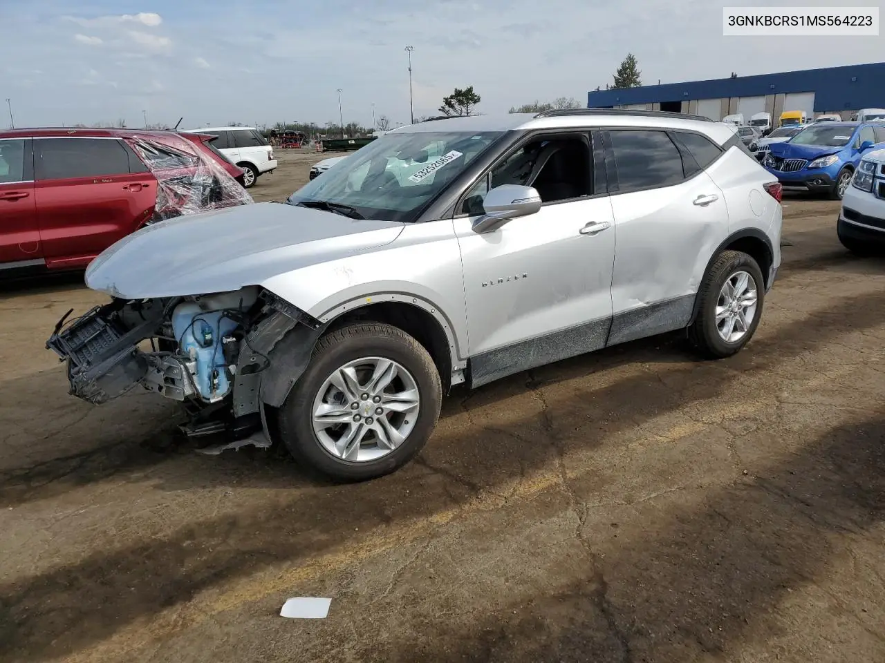 2021 Chevrolet Blazer 2Lt VIN: 3GNKBCRS1MS564223 Lot: 53252065