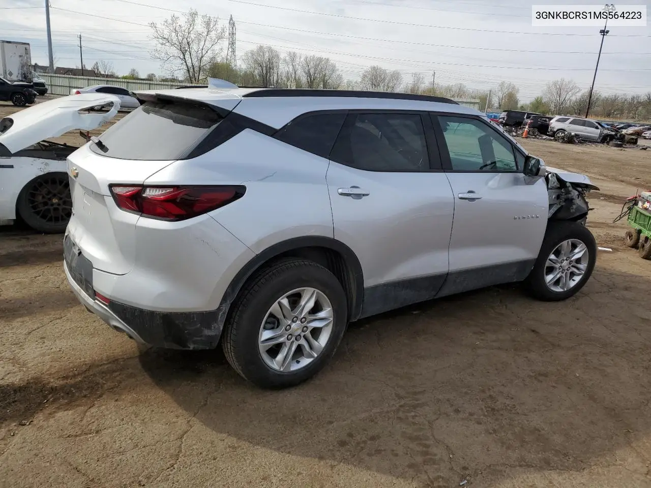 2021 Chevrolet Blazer 2Lt VIN: 3GNKBCRS1MS564223 Lot: 53252065