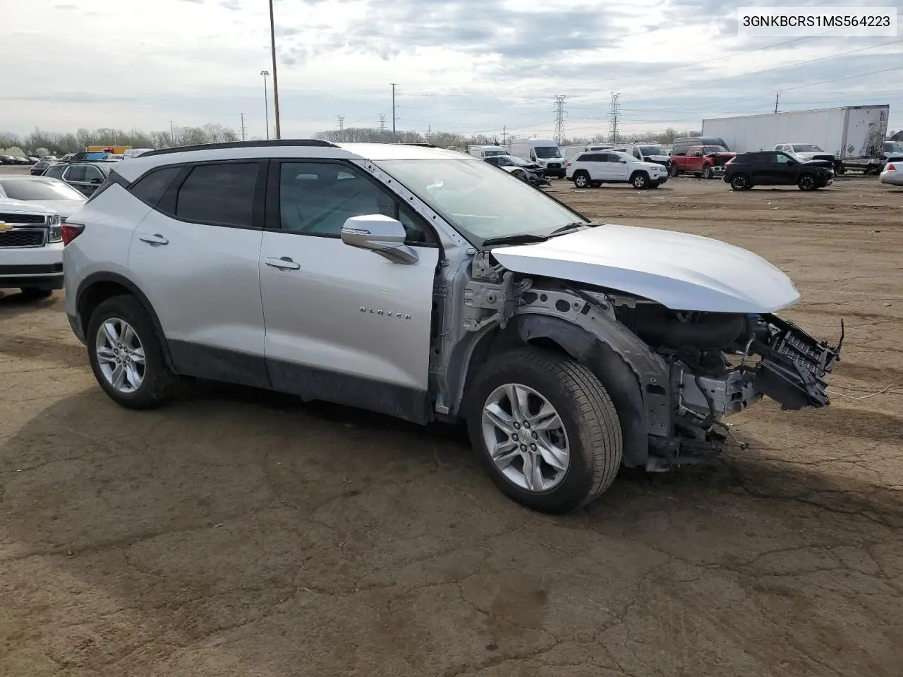 2021 Chevrolet Blazer 2Lt VIN: 3GNKBCRS1MS564223 Lot: 53252065