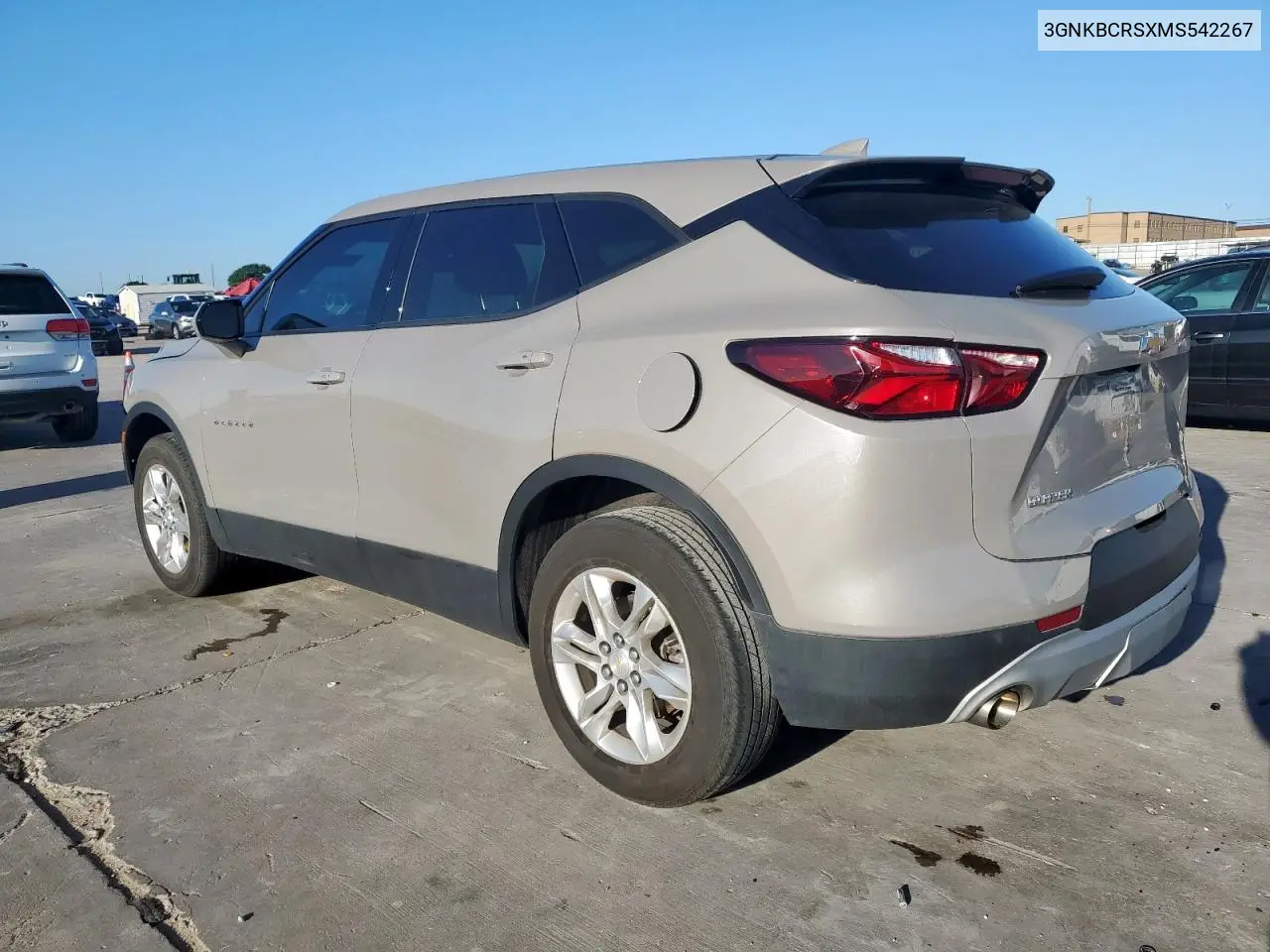 2021 Chevrolet Blazer 2Lt VIN: 3GNKBCRSXMS542267 Lot: 55837615
