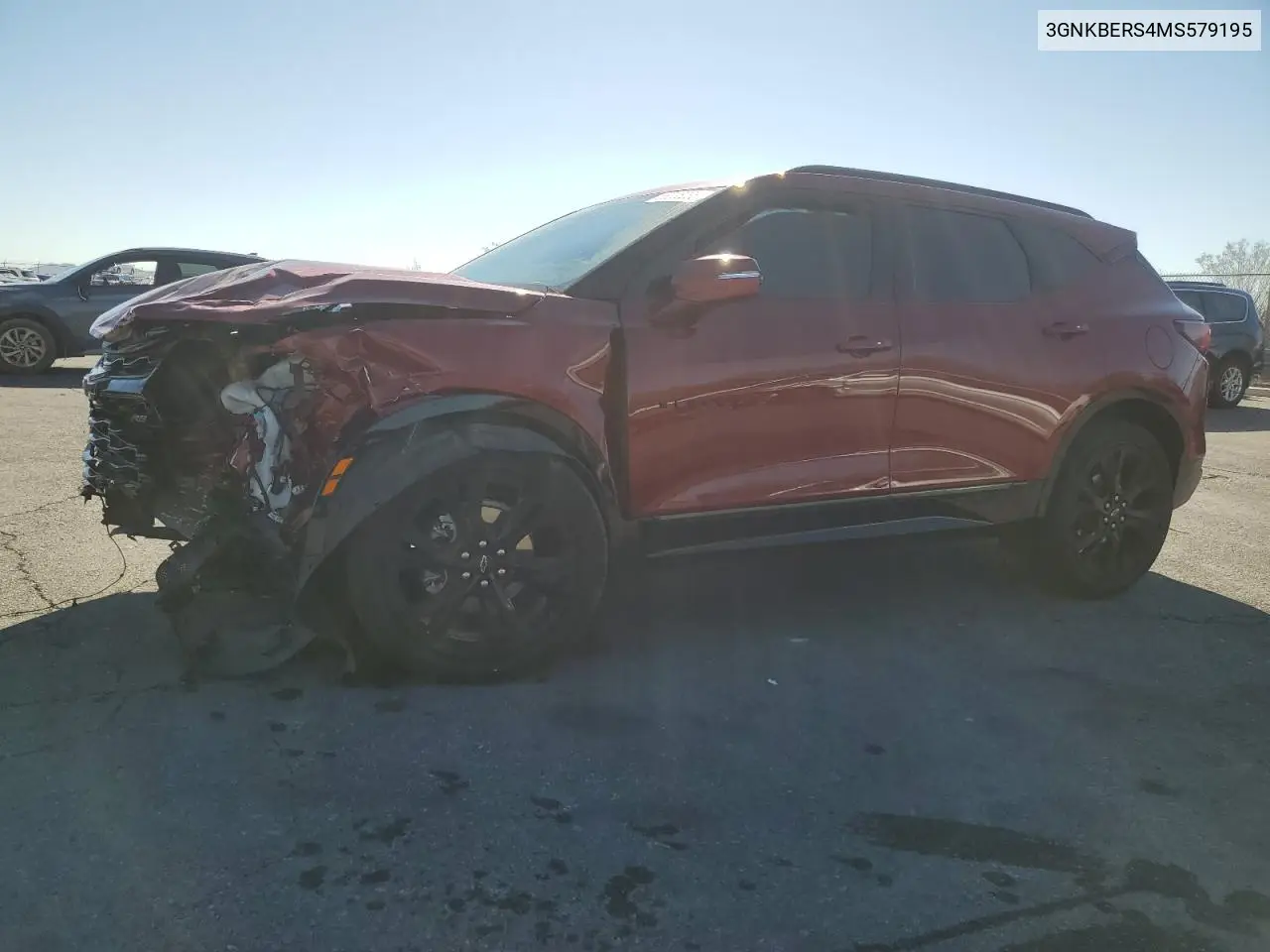 2021 Chevrolet Blazer Rs VIN: 3GNKBERS4MS579195 Lot: 56035235