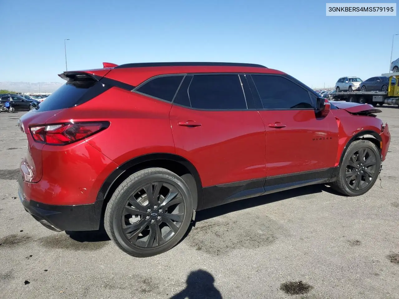 2021 Chevrolet Blazer Rs VIN: 3GNKBERS4MS579195 Lot: 56035235