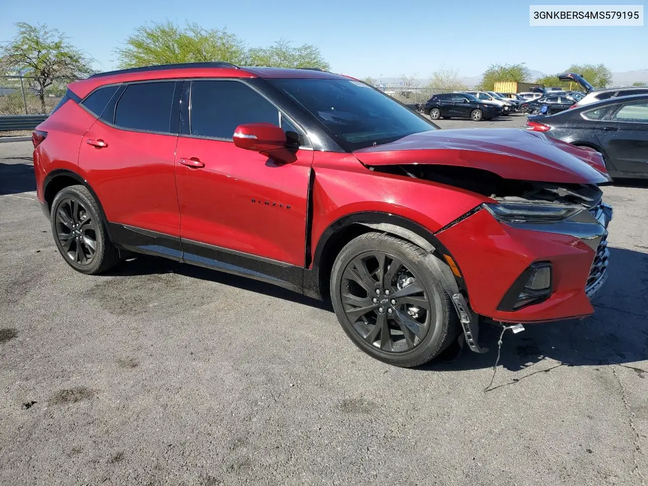 2021 Chevrolet Blazer Rs VIN: 3GNKBERS4MS579195 Lot: 56035235
