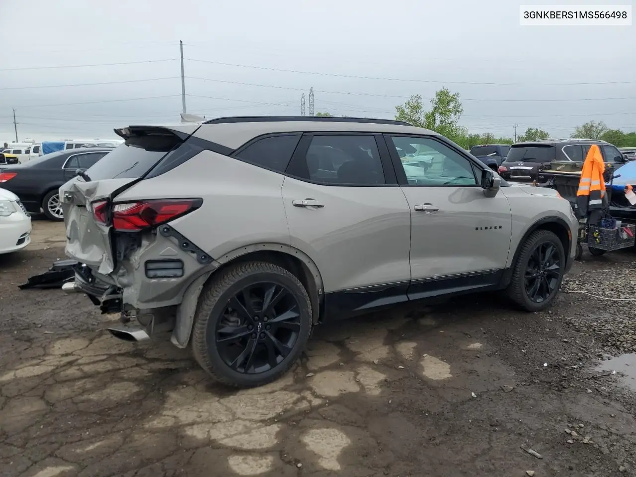 2021 Chevrolet Blazer Rs VIN: 3GNKBERS1MS566498 Lot: 56381635