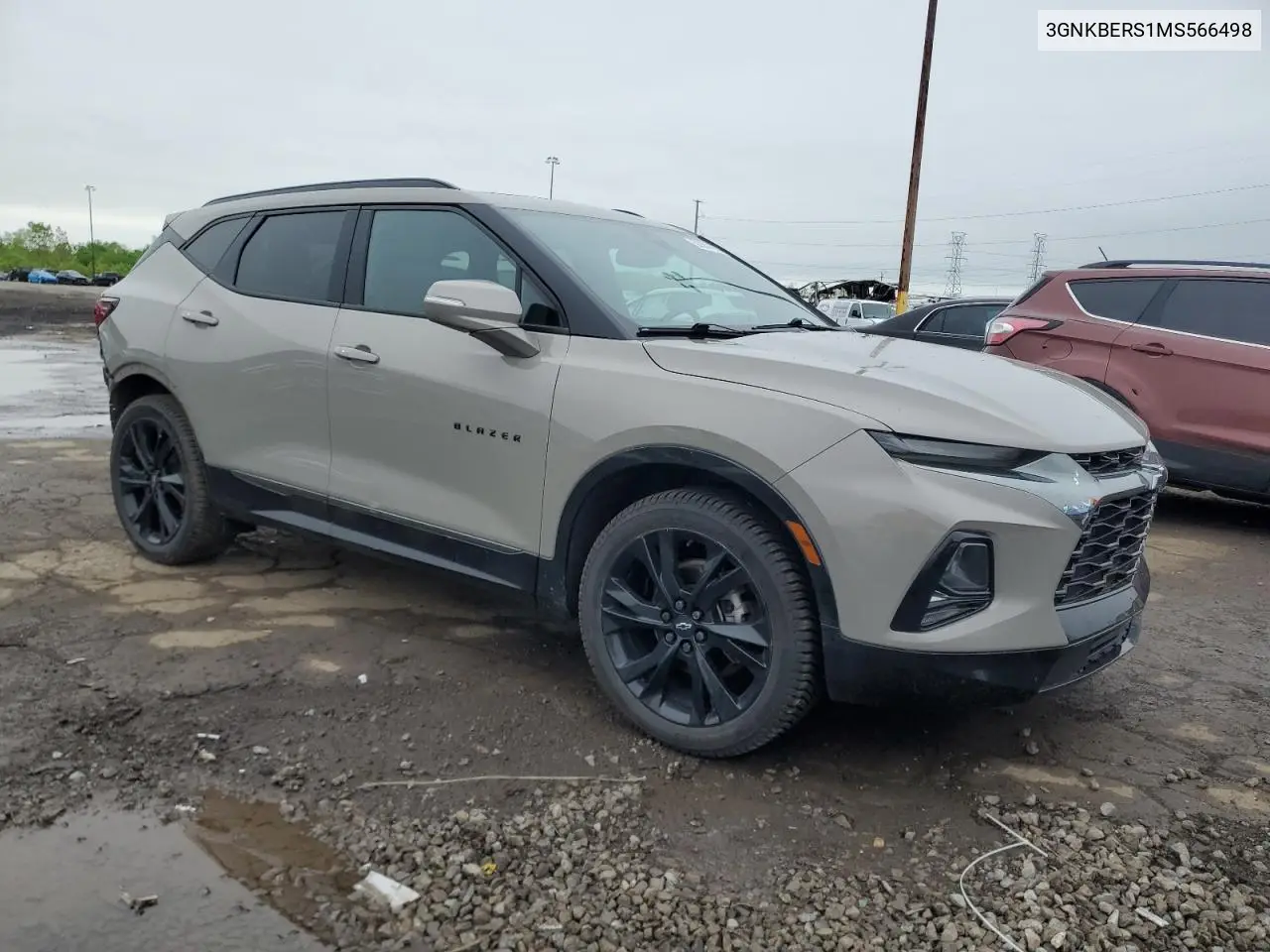 2021 Chevrolet Blazer Rs VIN: 3GNKBERS1MS566498 Lot: 56381635