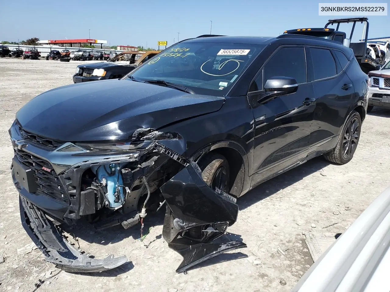 2021 Chevrolet Blazer Rs VIN: 3GNKBKRS2MS522279 Lot: 56525875