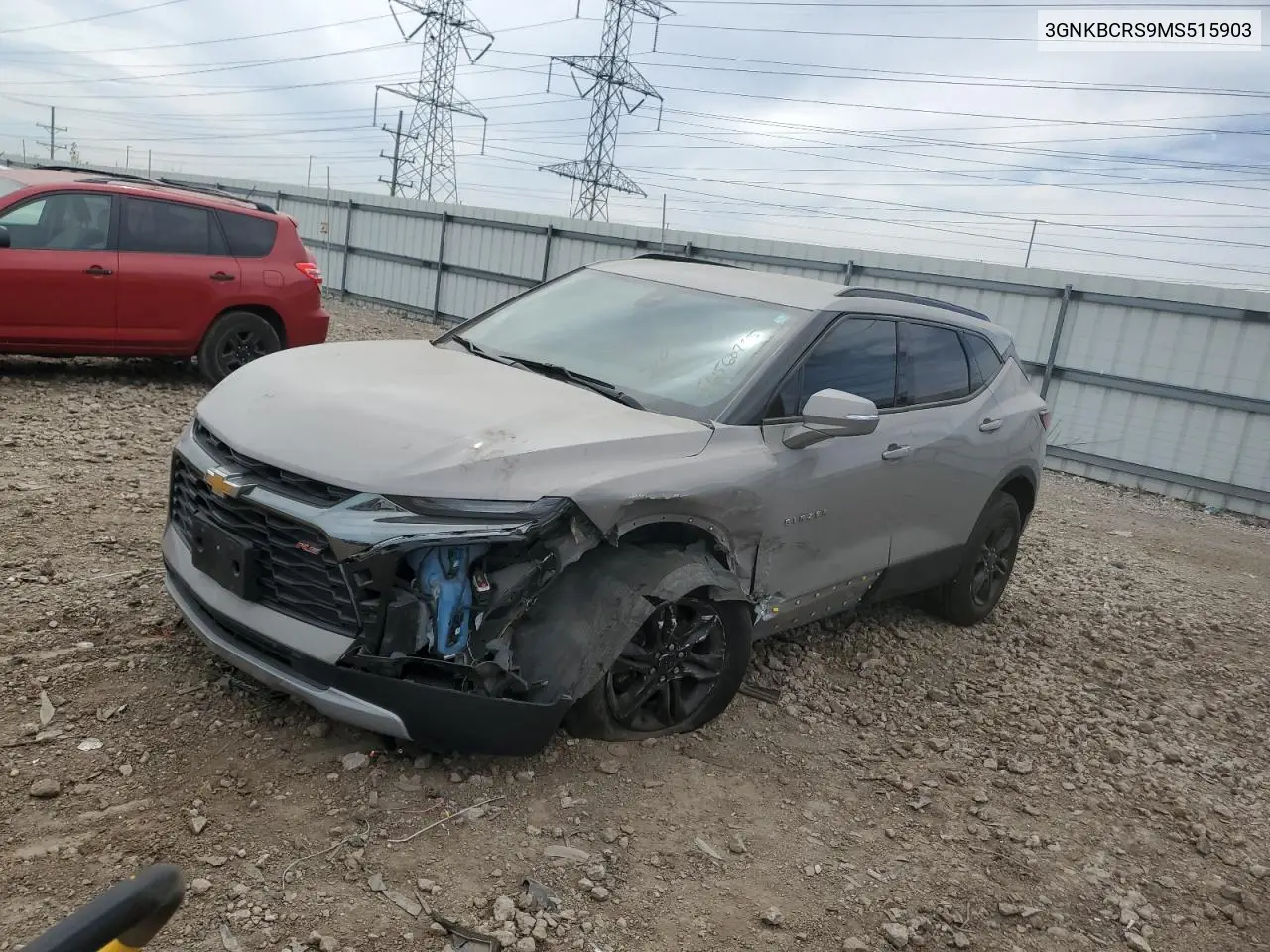 2021 Chevrolet Blazer 2Lt VIN: 3GNKBCRS9MS515903 Lot: 56560725