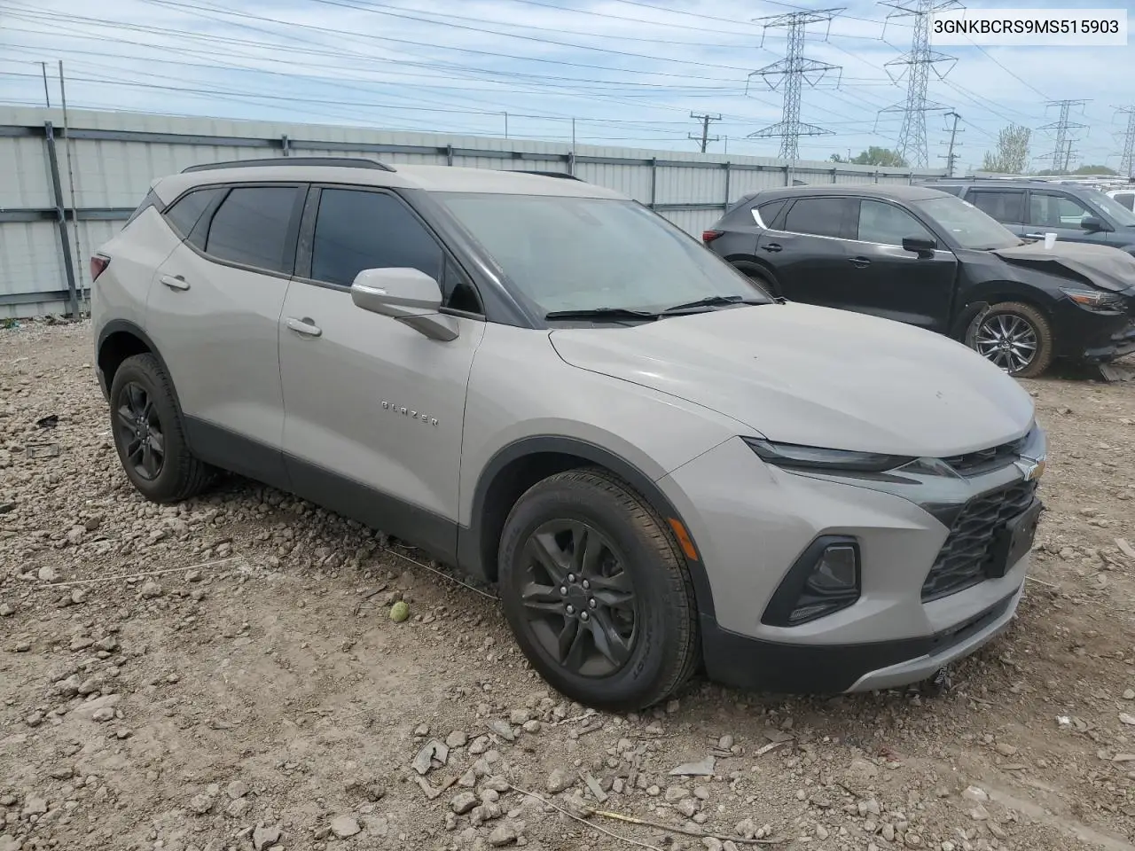 2021 Chevrolet Blazer 2Lt VIN: 3GNKBCRS9MS515903 Lot: 56560725
