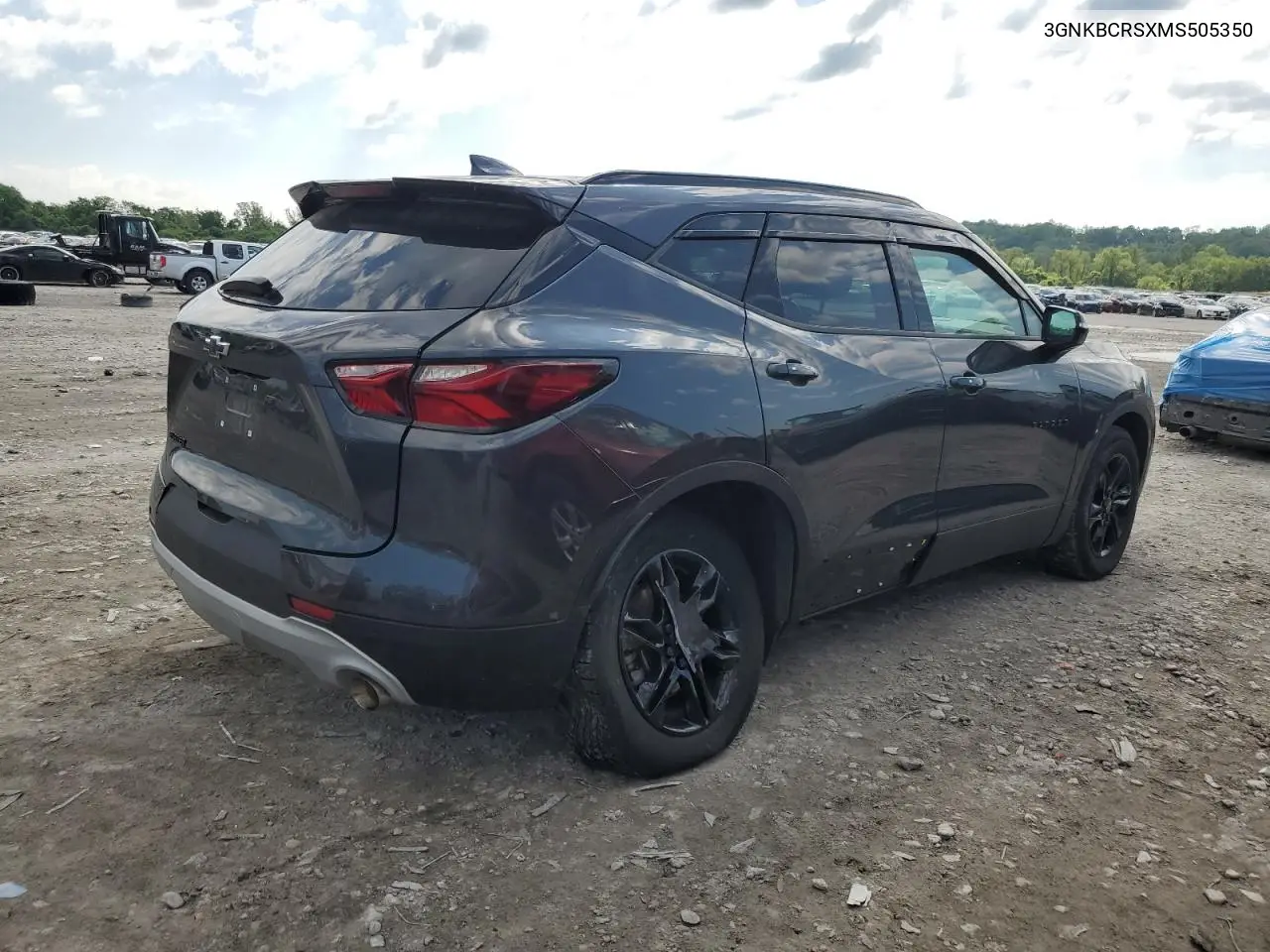 2021 Chevrolet Blazer 2Lt VIN: 3GNKBCRSXMS505350 Lot: 56597775