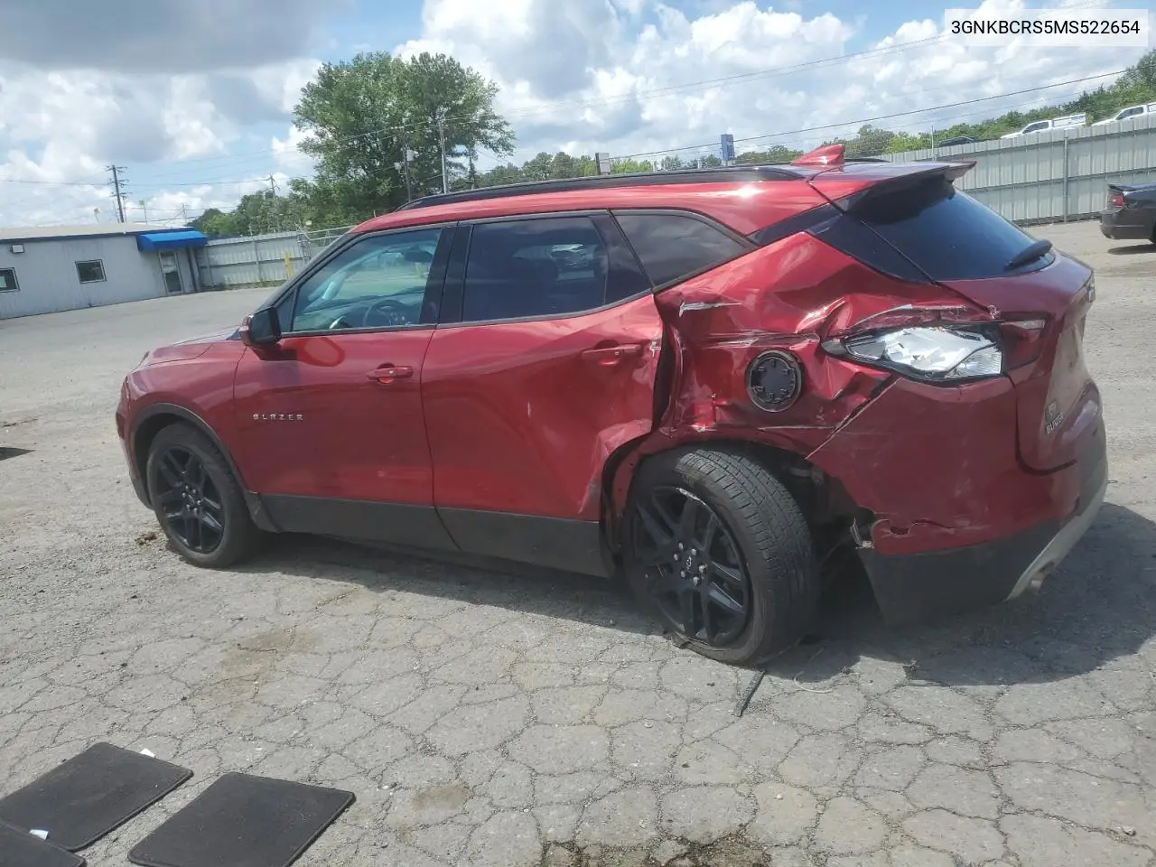 2021 Chevrolet Blazer 2Lt VIN: 3GNKBCRS5MS522654 Lot: 56652735