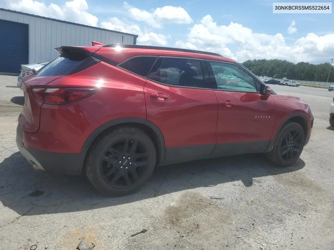 2021 Chevrolet Blazer 2Lt VIN: 3GNKBCRS5MS522654 Lot: 56652735