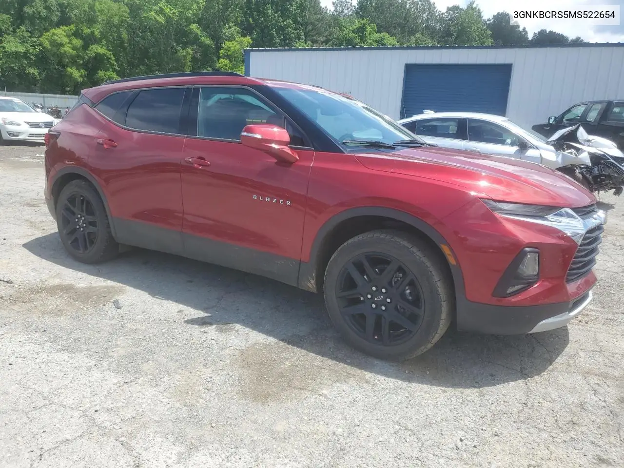 2021 Chevrolet Blazer 2Lt VIN: 3GNKBCRS5MS522654 Lot: 56652735