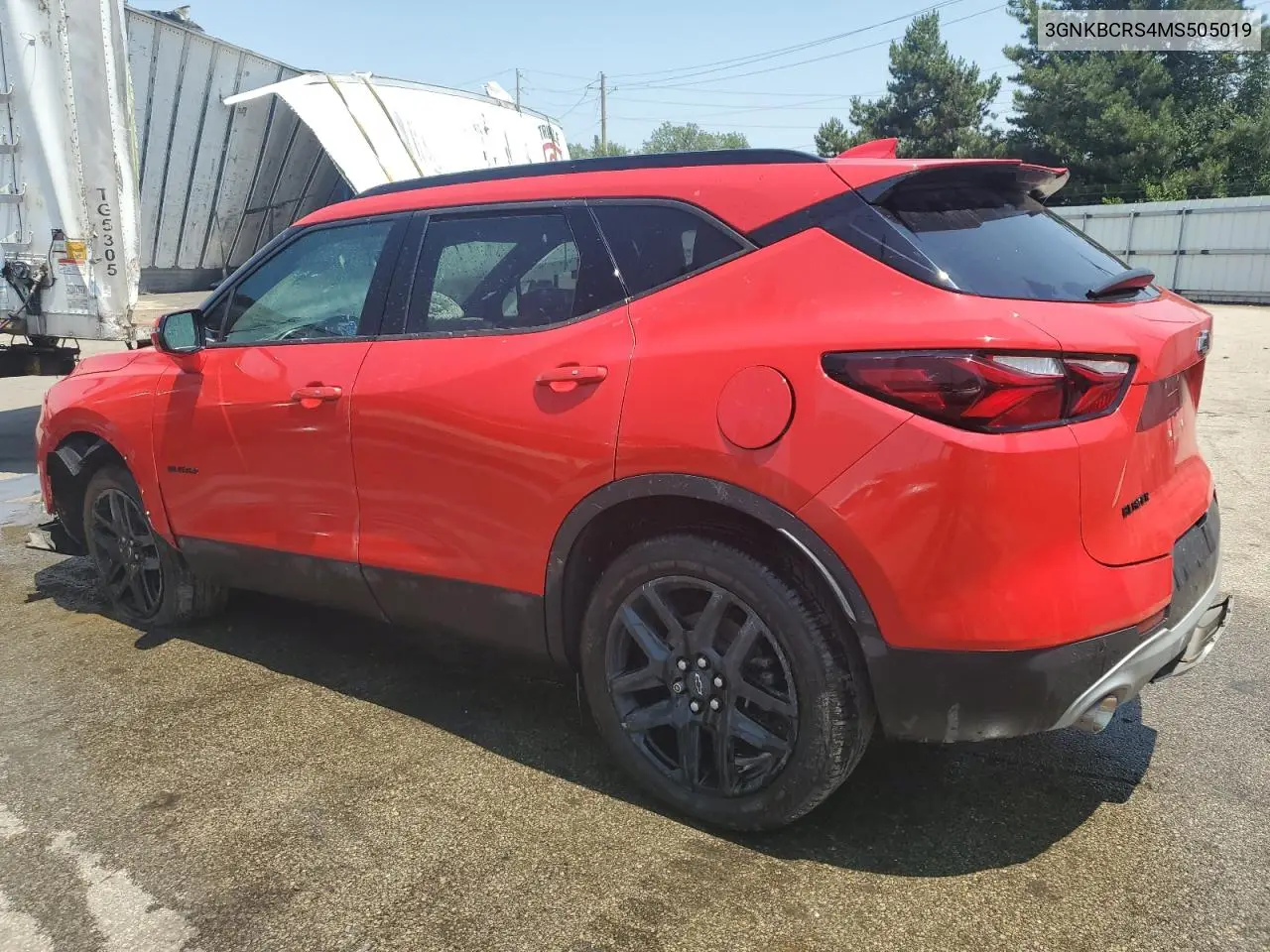 2021 Chevrolet Blazer 2Lt VIN: 3GNKBCRS4MS505019 Lot: 60606345