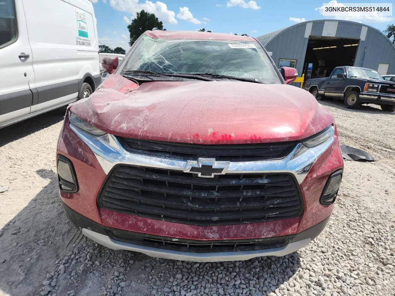 2021 Chevrolet Blazer 2Lt VIN: 3GNKBCRS3MS514844 Lot: 63059265