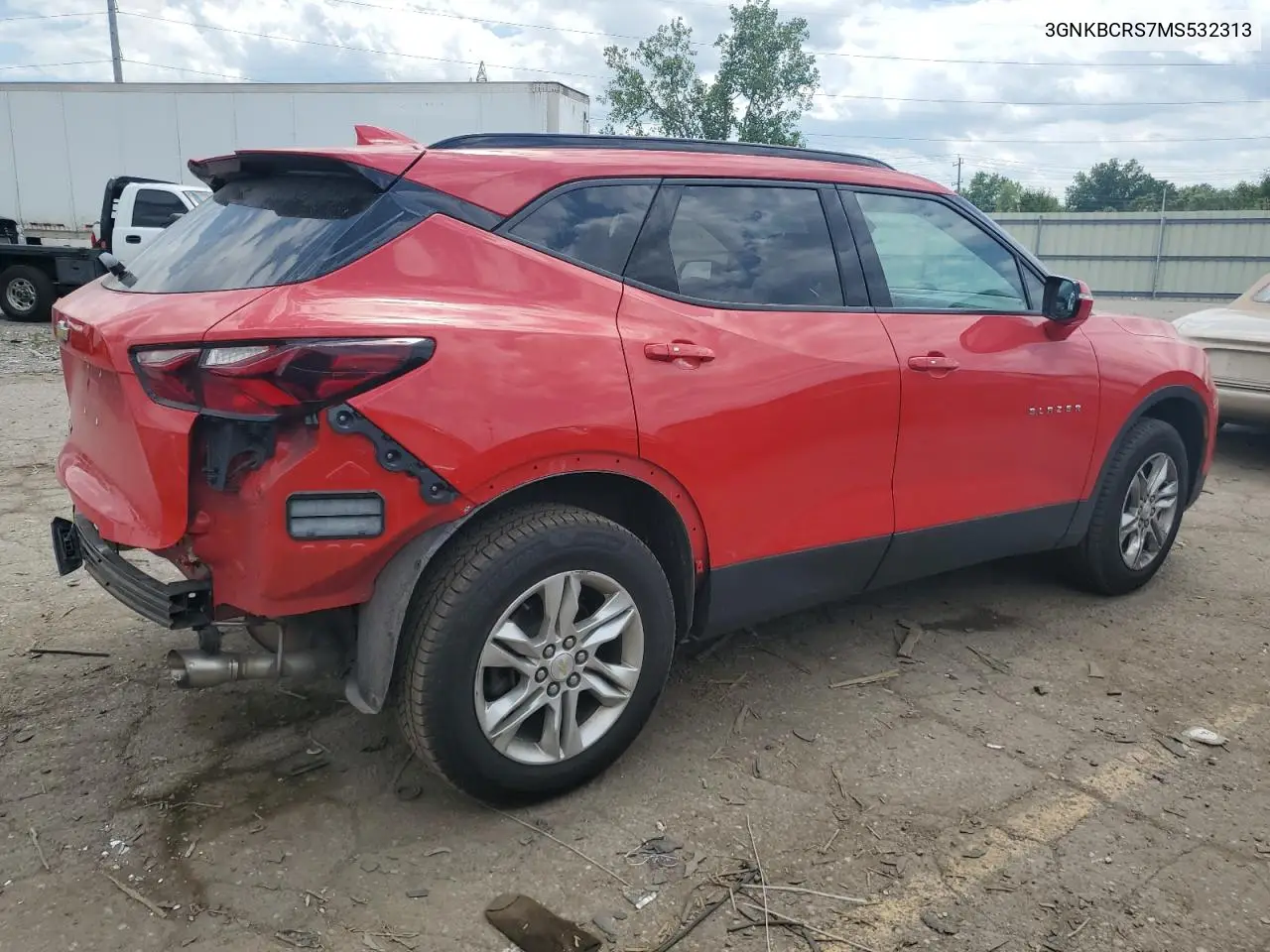 2021 Chevrolet Blazer 2Lt VIN: 3GNKBCRS7MS532313 Lot: 63192495