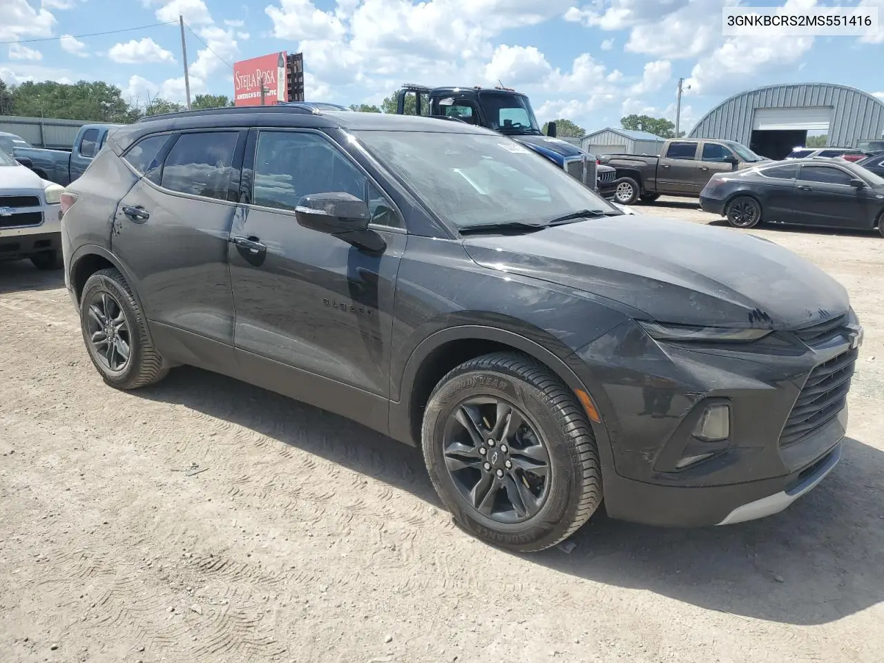 2021 Chevrolet Blazer 2Lt VIN: 3GNKBCRS2MS551416 Lot: 63288125
