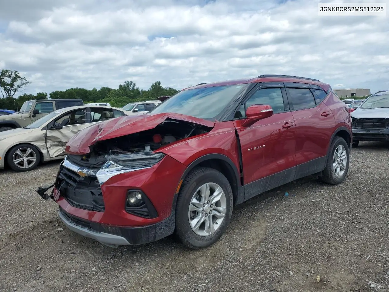 2021 Chevrolet Blazer 2Lt VIN: 3GNKBCRS2MS512325 Lot: 65018745